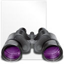 Binoculars, Find, File WhiteSmoke icon