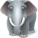 elephant, Animal DimGray icon