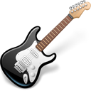 rock, music, guitar, instrument, Fender, gibson Black icon