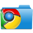 chrome, google chrome DodgerBlue icon