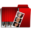 photobooth, Folder Maroon icon