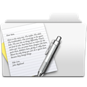 textedit, Folder WhiteSmoke icon