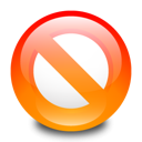 Adblock, stop, disallow Black icon