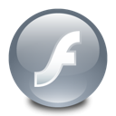 macromedia, Flash, player DarkGray icon