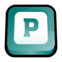 office, microsoft, publisher Black icon