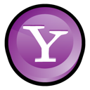 Messenger, yahoo Black icon