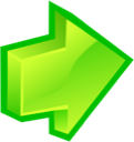 Arrow, Forward GreenYellow icon