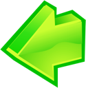 Arrow, Back GreenYellow icon