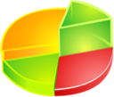 chart, Diagram, pie, Analytics YellowGreen icon