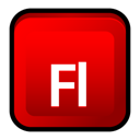 adobe, cs3, Flash Red icon