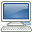 Computer, screen, monitor Gray icon