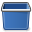 trashcan, Empty SteelBlue icon