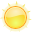 sun, weather Gold icon