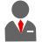 Business, user, employee, consultant DimGray icon
