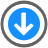 Down, download DodgerBlue icon