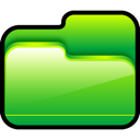 open, Folder, green LimeGreen icon