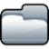 silver, open, Folder Icon