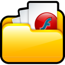 my, files, Flash Orange icon
