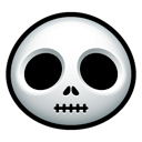 skull, skellington, halloween Black icon