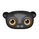 leopard, Animal Black icon