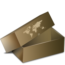 inventory, Delivery, garden, cardboard, Box DarkOliveGreen icon