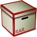 Rar, Box Silver icon