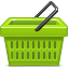 ecommerce, buy, shopping, Basket YellowGreen icon