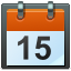 Calendar, 64 Chocolate icon