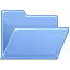 open, Blue, Folder Icon