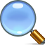 zoom, search, Find, magnifying glass LightSkyBlue icon