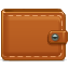 wallet, Money Sienna icon