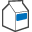 milk, Carton DarkSlateGray icon