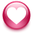 love, pink, Heart, Favorite Firebrick icon