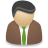 Man, user, employee DimGray icon