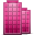 city, Building, office PaleVioletRed icon