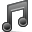 music Black icon