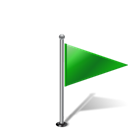 pinpoint, flag, flag1rightgreen Black icon