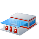 petrol station, Filling station, gasstation, gas station, gasoline station Black icon