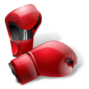 sport, sports, gloves, boxing, boxer, Box Black icon