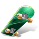 Skateboard Black icon