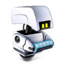 Pixar, robot Black icon