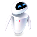 Eve, robot, Pixar Black icon