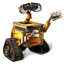 wall-e, Pixar, walle, robot Black icon