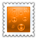 document, send, Stamp DarkOrange icon