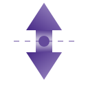 Flip, Object, horizontal DarkSlateBlue icon