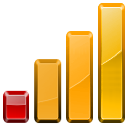 Blocks, 75, 100, netstatus Orange icon