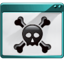 Amcä±k, Panel, quit, Force, kill, Hacker, skull Gainsboro icon