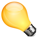 Idea, Light bulb, tip Khaki icon