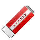 delete, Eraser, Clean Firebrick icon