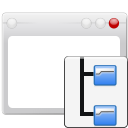 file system, Folder, window WhiteSmoke icon